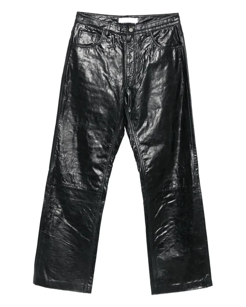 Won Hundred Genoa Lederhose - Schwarz Schwarz