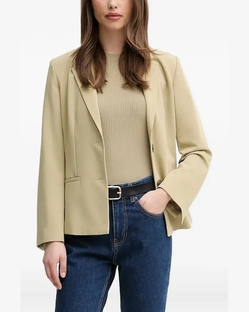 Sisley Blazer mit fallendem Revers - Grün Grün