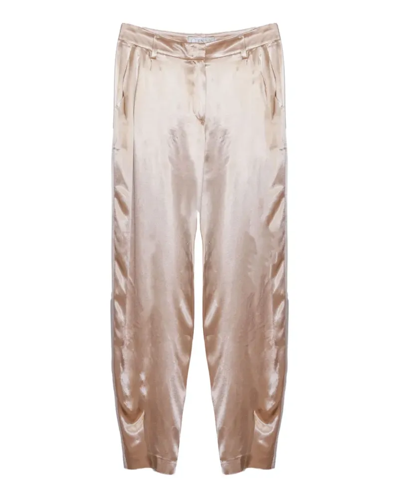 Genny silk trousers - Nude Nude