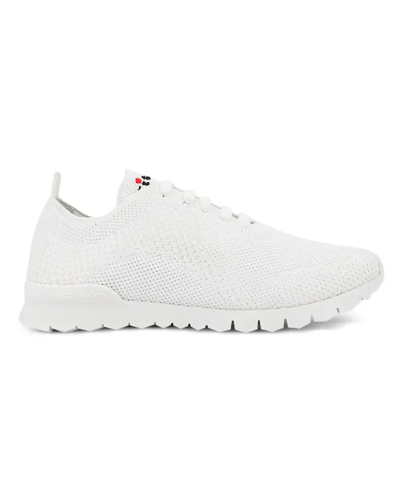 Kiton Fit Sneakers mit Schnürung - Weiß Weiß