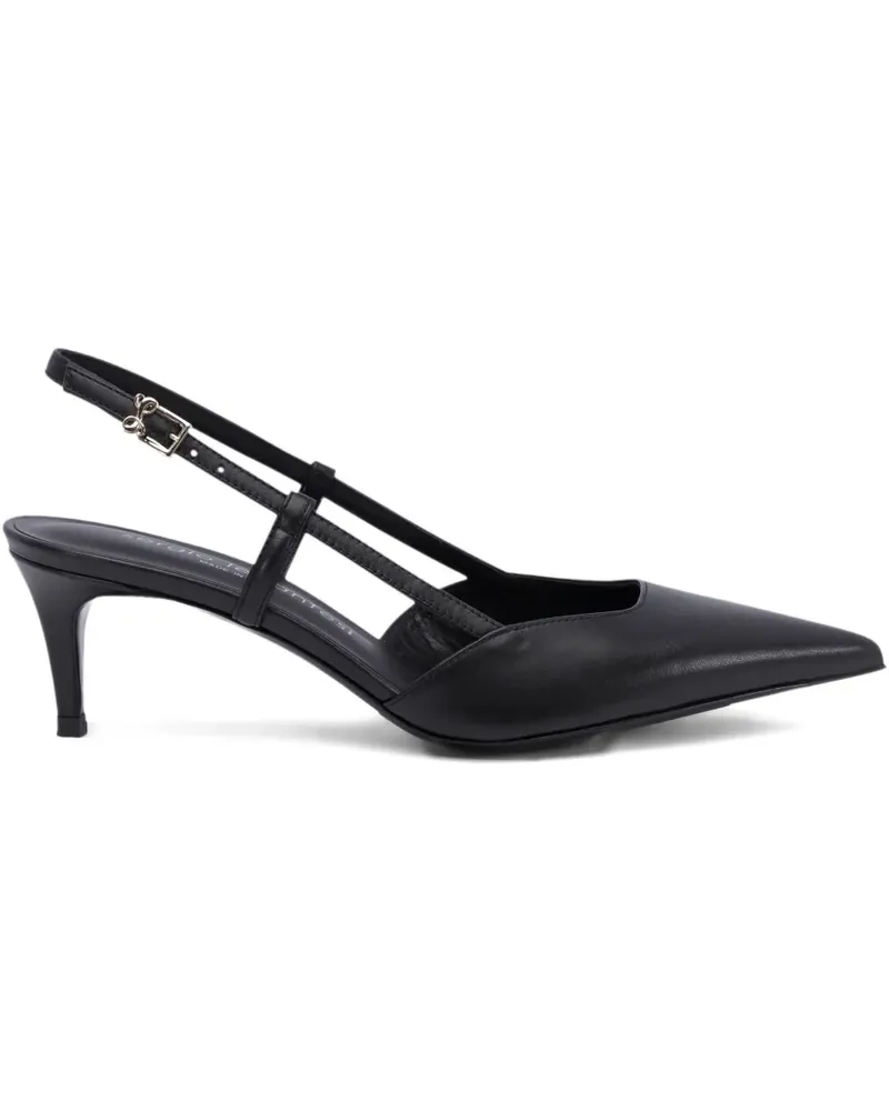 Sergio Levantesi Spitze Slingback-Pumps - Schwarz Schwarz
