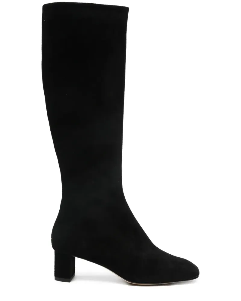 aeyde Stiefel aus Wildleder 45mm - Schwarz Schwarz