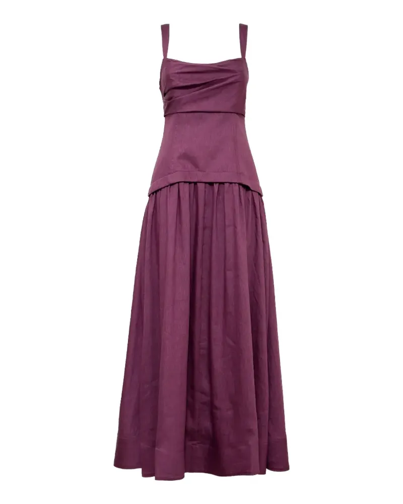 Acler Reeve Maxikleid mit Falten - Violett Violett