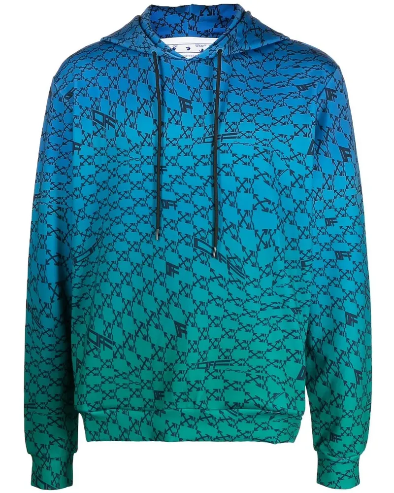 OFF-WHITE Hoodie mit Arrows-Print - Blau Blau