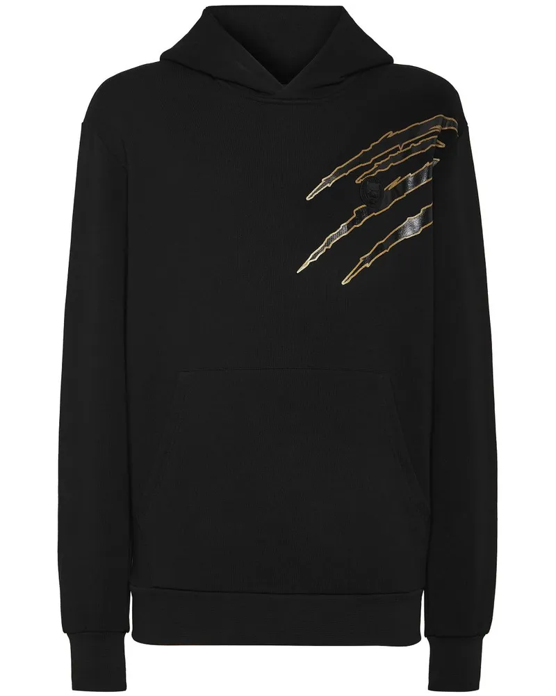 Philipp Plein Hoodie mit grafischem Print - Schwarz Schwarz