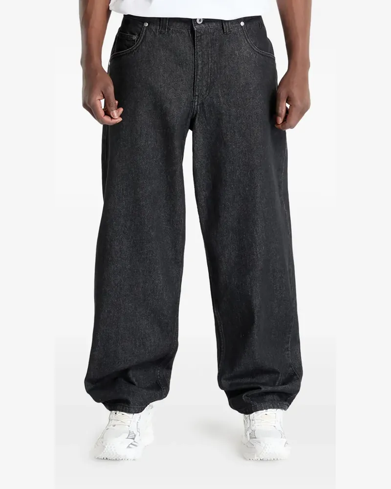 Dime Jeans mit tiefem Schritt - Schwarz Schwarz