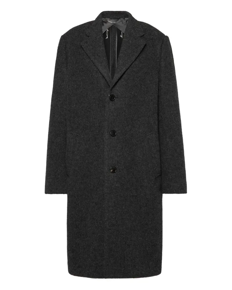 Maison Margiela Einreihiger Mantel - Schwarz Schwarz