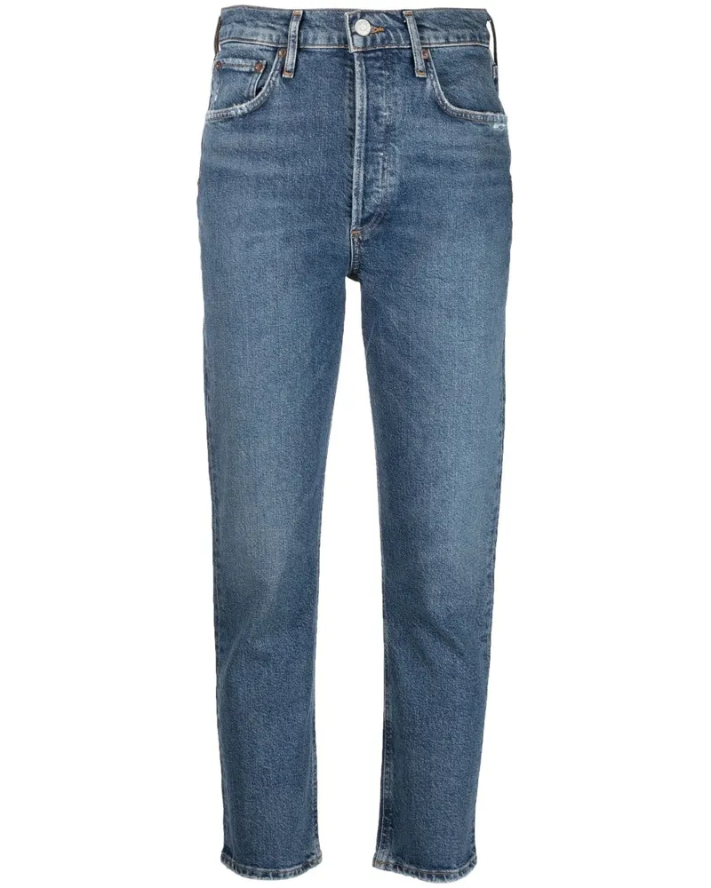 AGOLDE Klassische Cropped-Jeans - Blau Blau