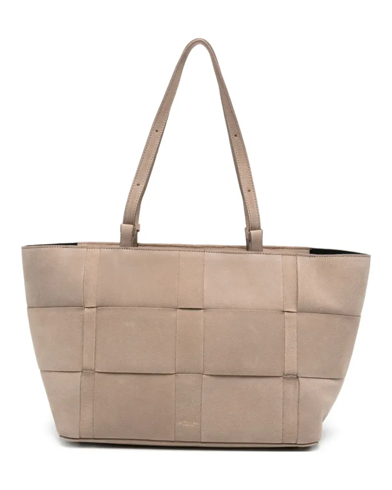 DeMELLIER Florence woven tote bag - Nude Nude