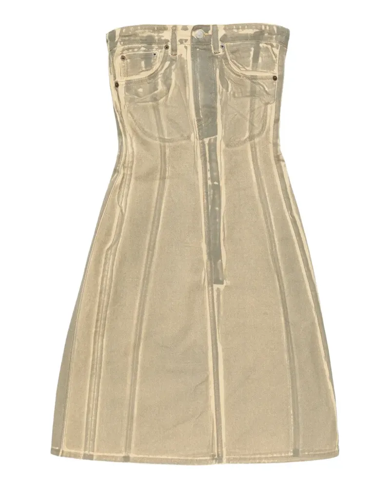 Acne Studios Jeanskleid mit Print - Nude Nude