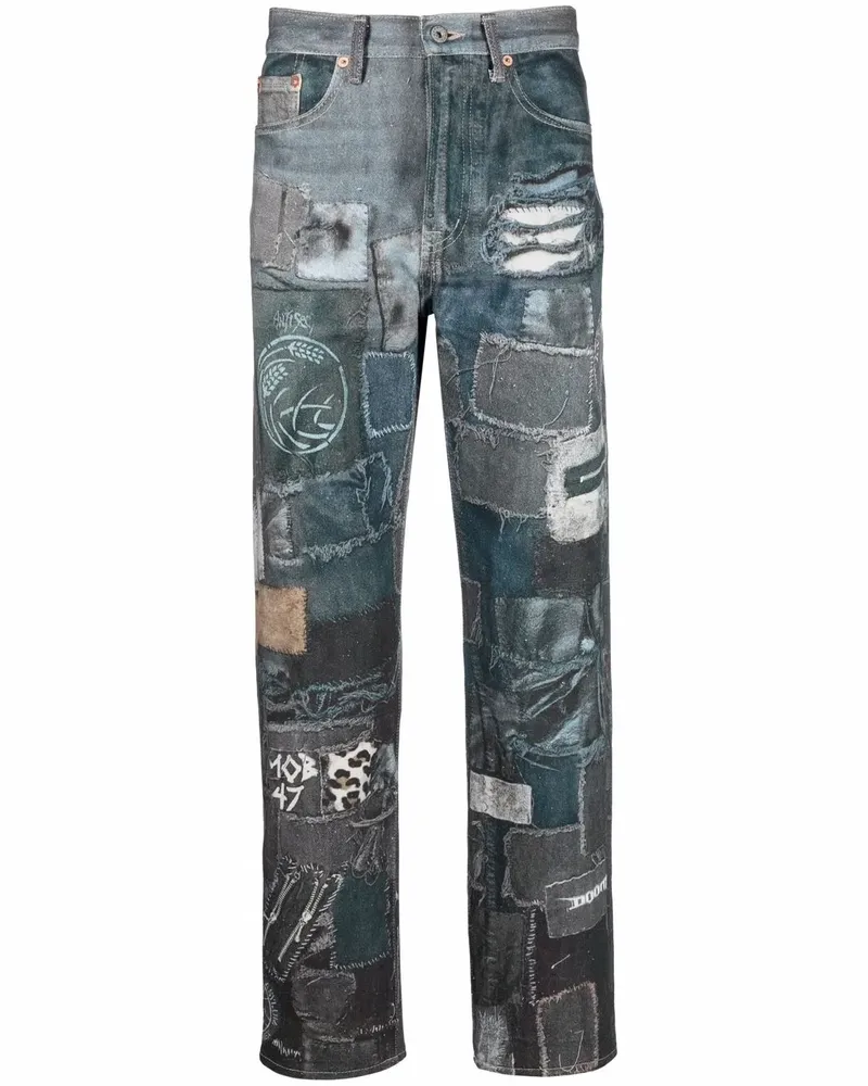 Doublet Jeans mit Patch-Detail - Blau Blau