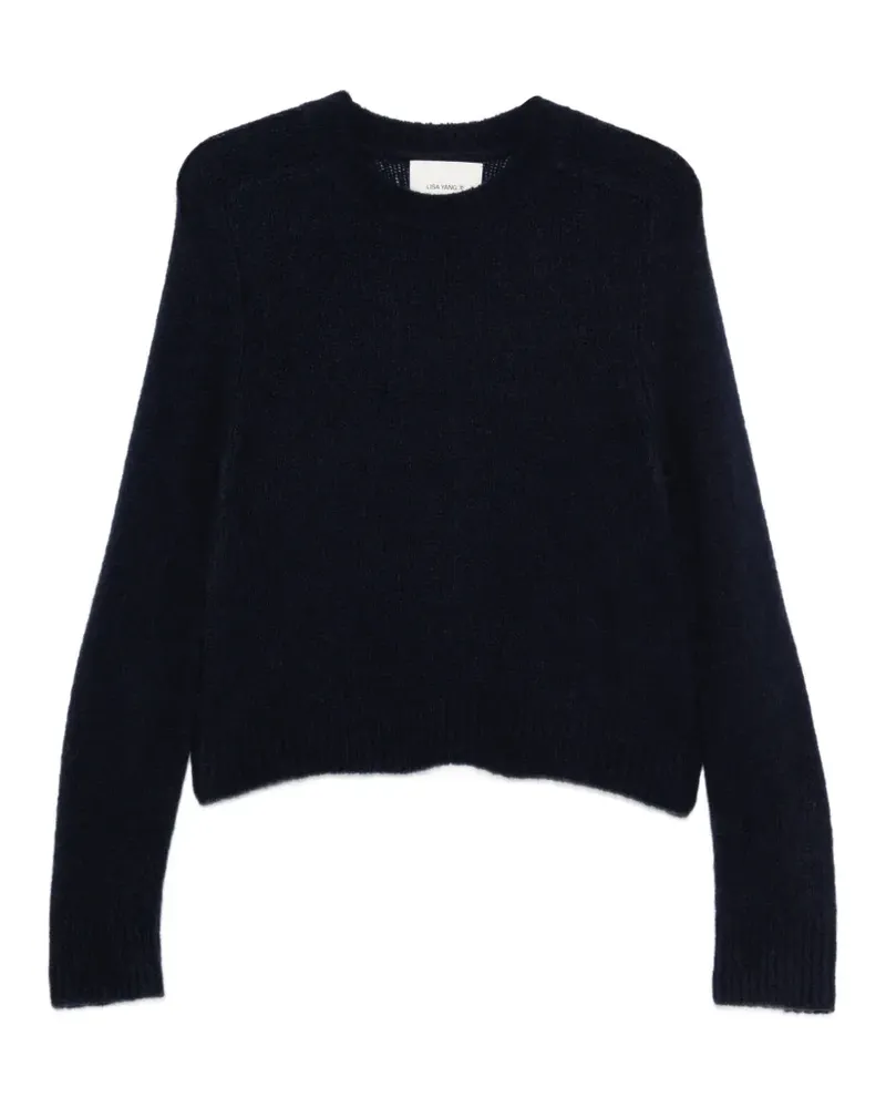 Lisa Yang Gerippter Strickpullover - Blau Blau