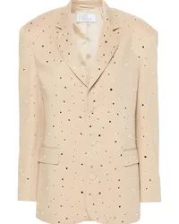 Giuseppe di Morabito Einreihiger Blazer mit Strassverzierung Nude