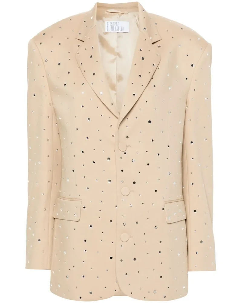 Giuseppe di Morabito Einreihiger Blazer mit Strassverzierung - Nude Nude