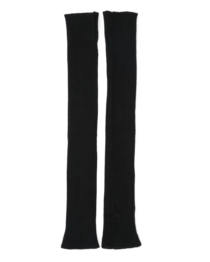 Rick Owens Handschuhe aus Kaschmir - Schwarz Schwarz