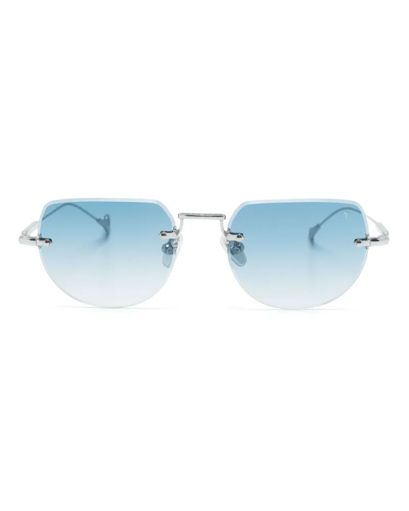 Eyepetizer Drive Sonnenbrille mit ovalem Gestell Silber