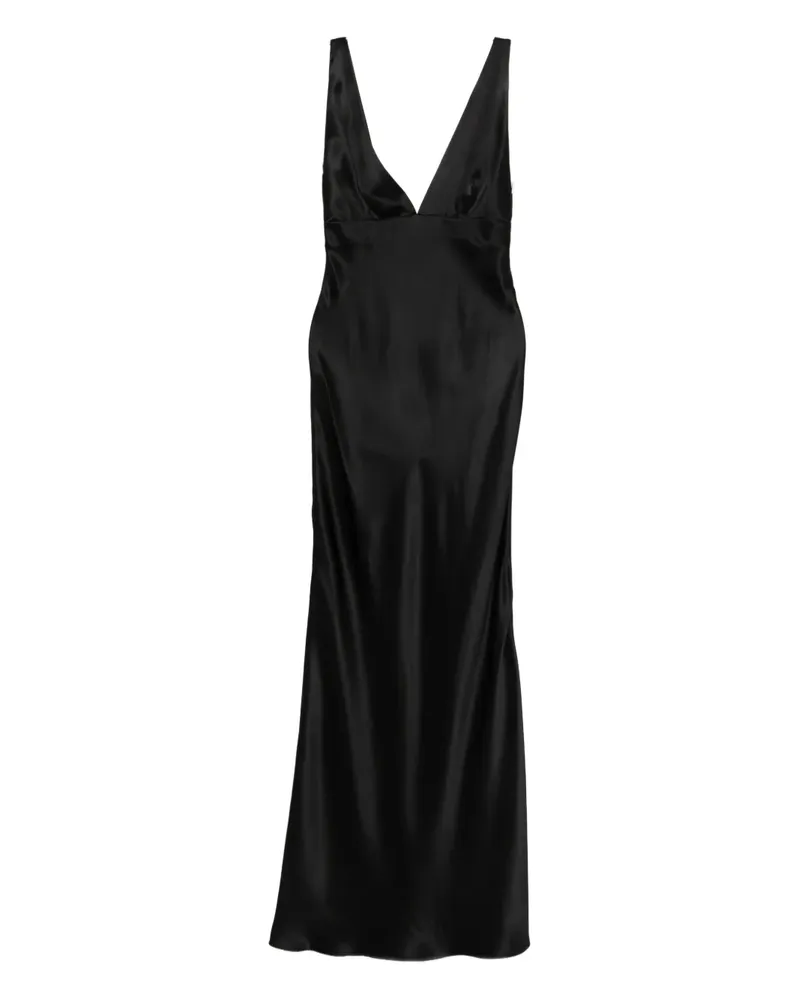 Nili Lotan V-neck maxi dress - Schwarz Schwarz