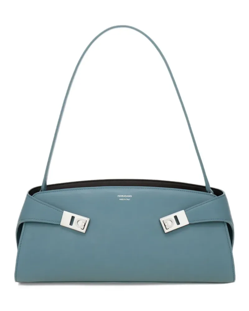 Ferragamo Hug East-West Schultertasche - Blau Blau