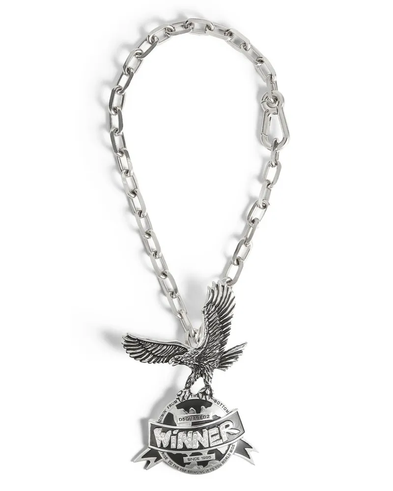 Dsquared2 Halskette mit Logo-Anhänger - Silber Silber