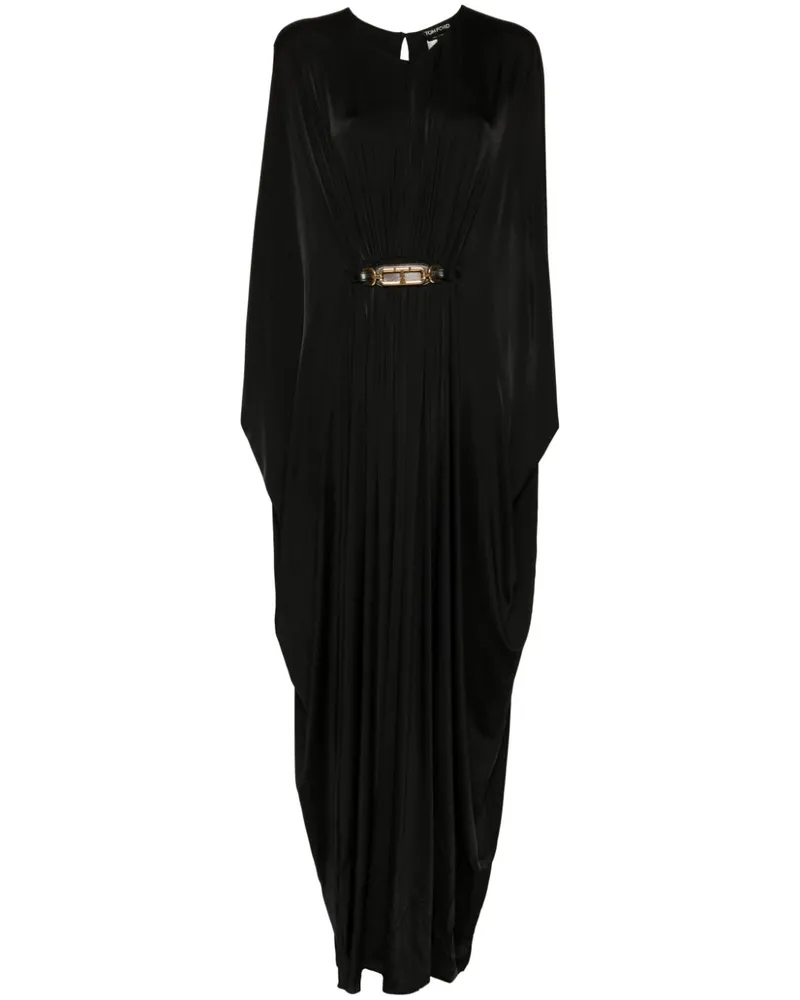 Tom Ford Stretch-Kaftan Schwarz