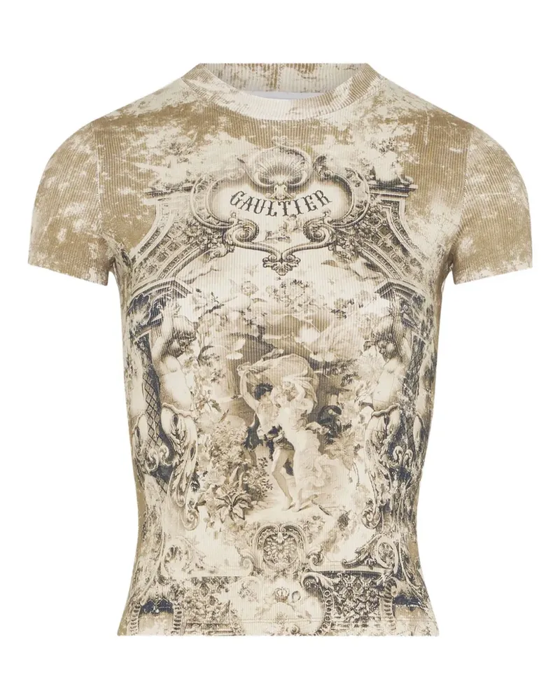 Jean Paul Gaultier T-Shirt mit Print - Nude Nude