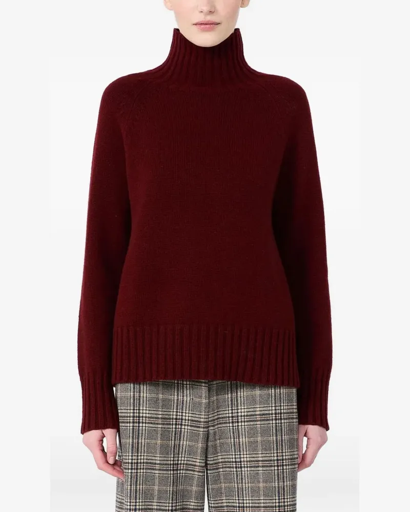 Max Mara Max Mara high-neck long-sleeve sweater - Rot Rot