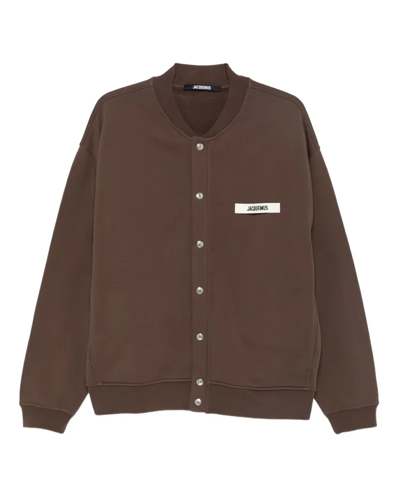 Jacquemus The Gros Grain Cardigan mit Druckknöpfen - Braun Braun