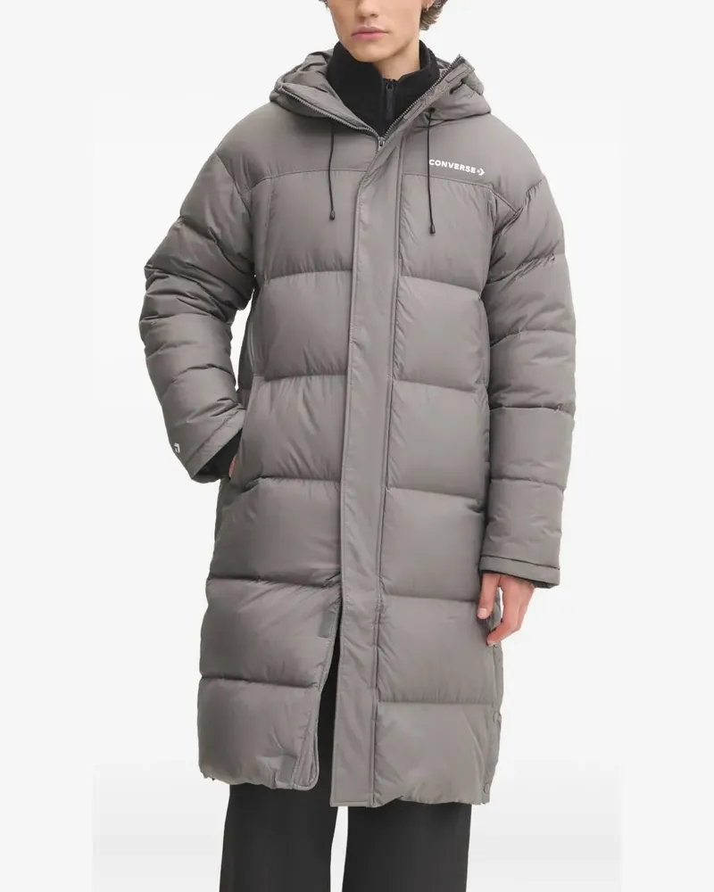 Converse hooded puffer jacket - Grau Grau