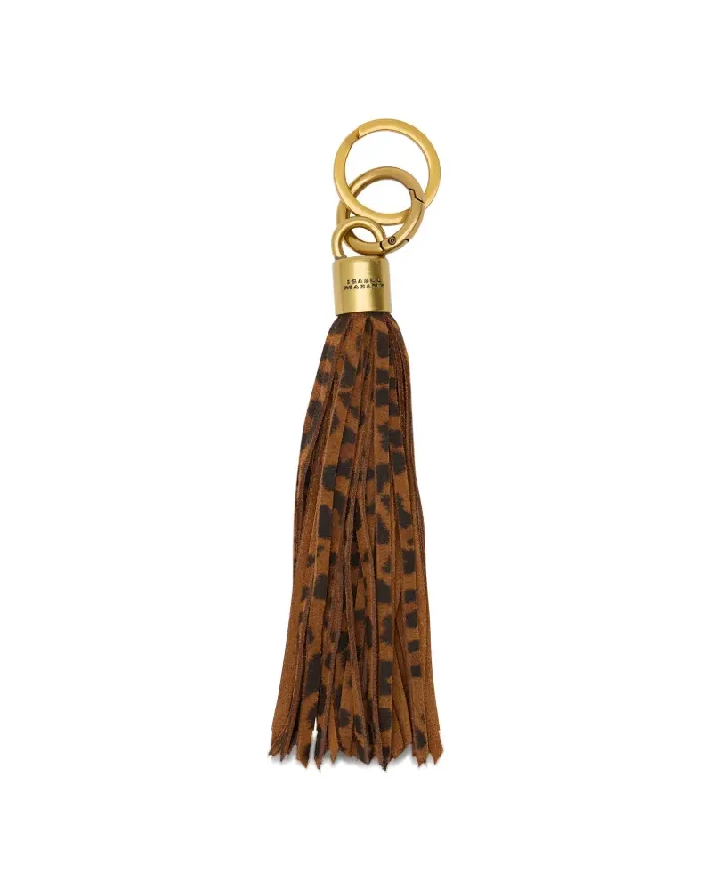 Isabel Marant Schlüsselanhänger mit Leoparden-Print - Braun Braun