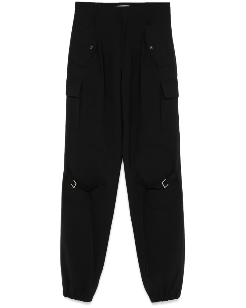 Nensi Dojaka Cargohose mit Tapered-Bein - Schwarz Schwarz
