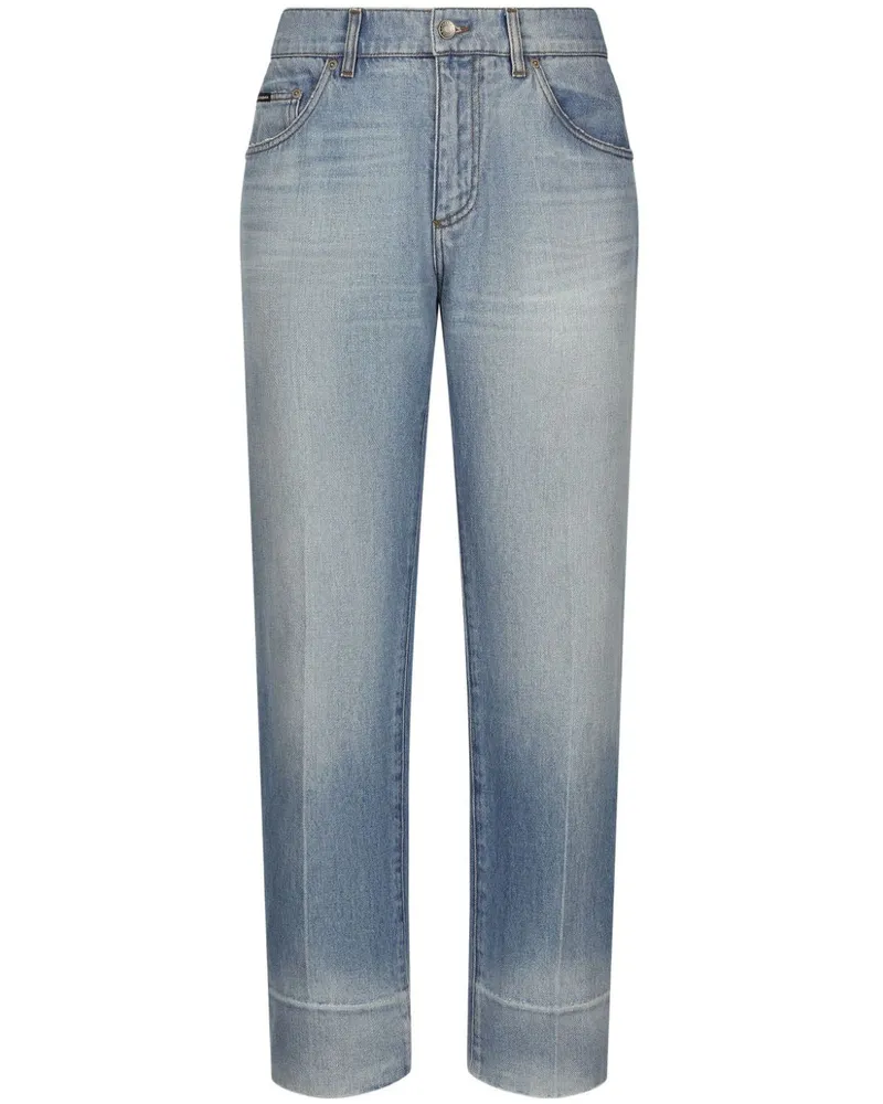 Dolce & Gabbana Klassische Straight-Leg-Jeans - Blau Blau