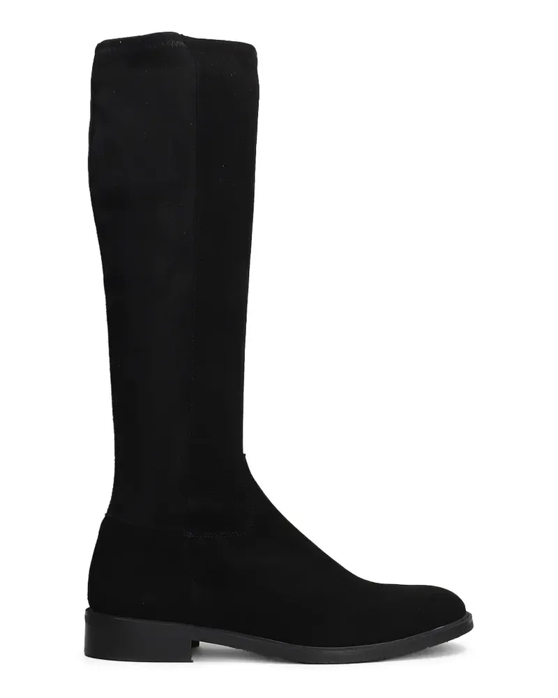 Julie Dee Kniehohe Stiefel mit Reißverschluss - Schwarz Schwarz