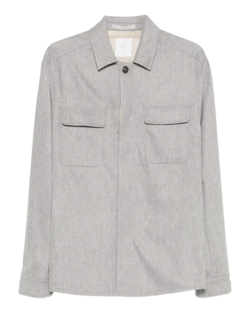 Eleventy flap-pocket overshirt - Grau Grau