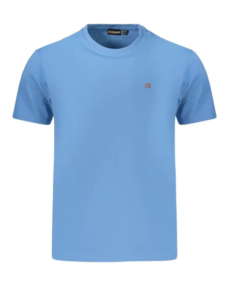 Napapijri T-Shirt mit Logo-Stickerei - Blau Blau