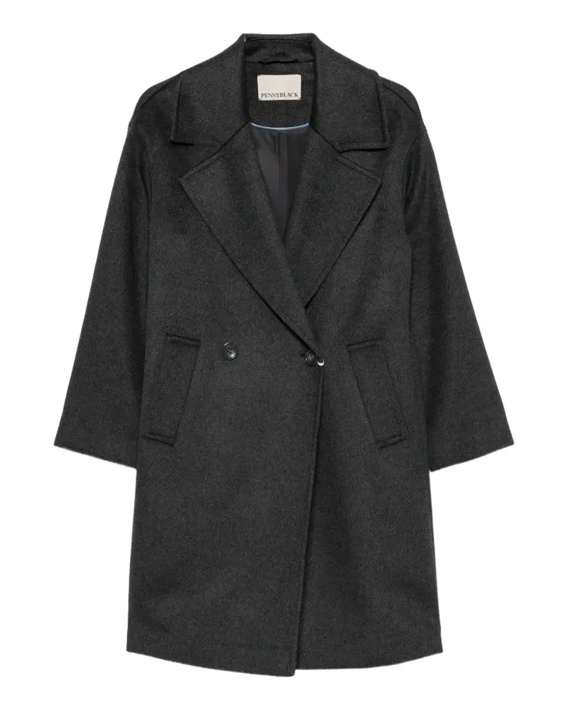 Pennyblack Doppelreihiger Mantel - Grau Grau