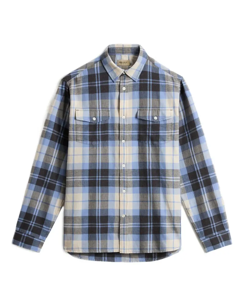 Woolrich Kariertes Duncan Hemd - Blau Blau