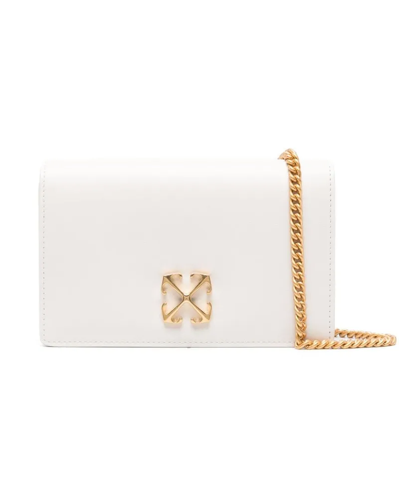 OFF-WHITE Jitney 0.5 Schultertasche - Weiß Weiß
