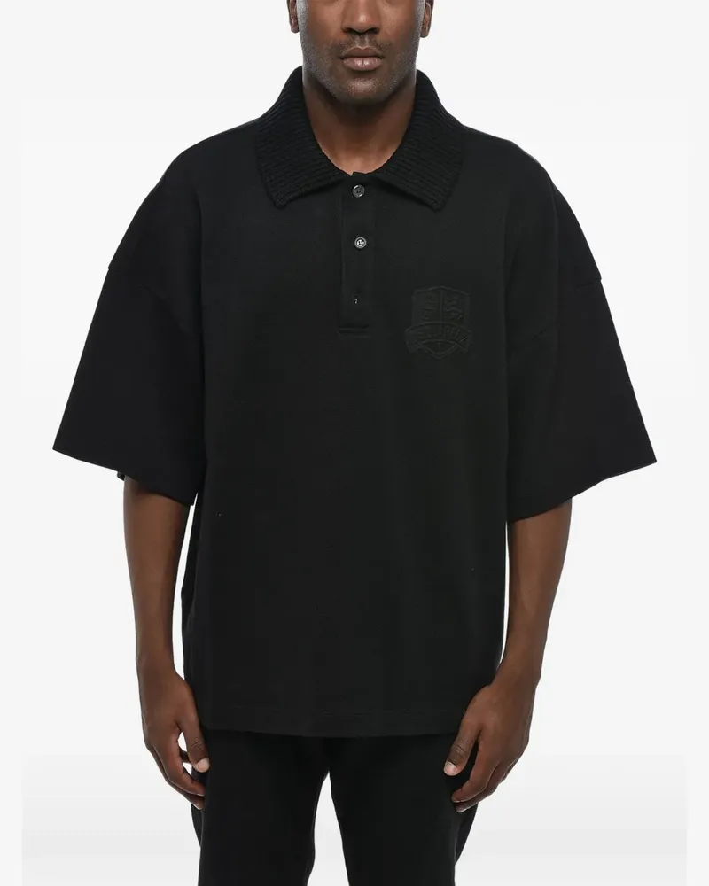 Dsquared2 embroidered loose-fit polo shirt - Schwarz Schwarz