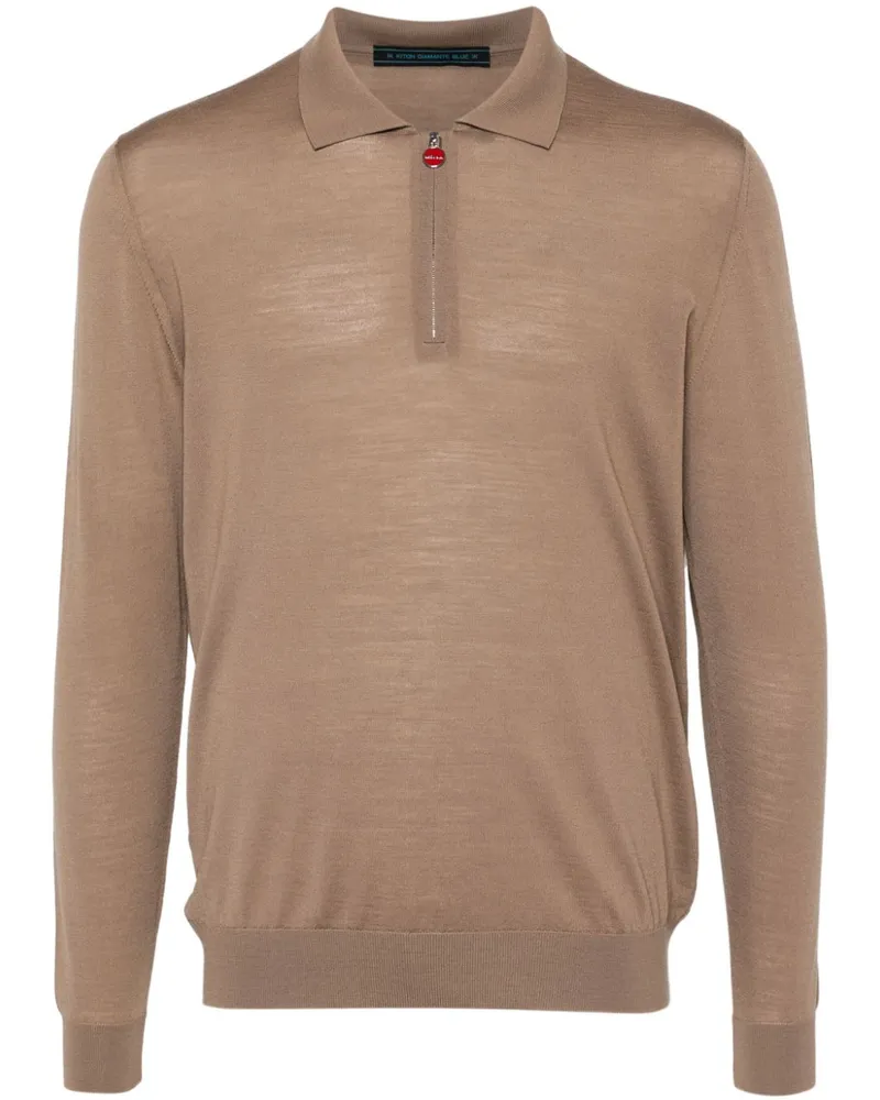 Kiton Klassisches Poloshirt - Nude Nude