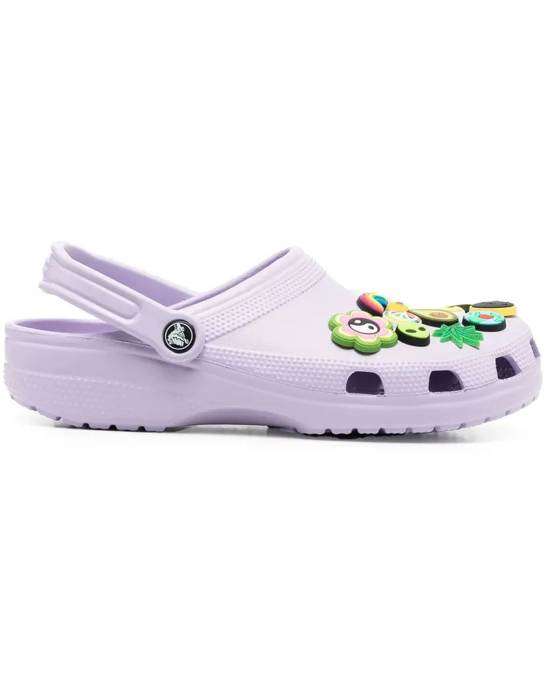 Crocs mit Applikationen - Violett Violett