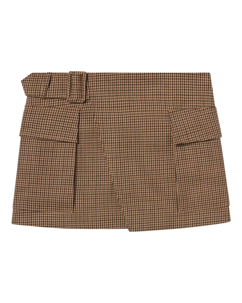 A.L.C. belted pocketed skirt - Braun Braun