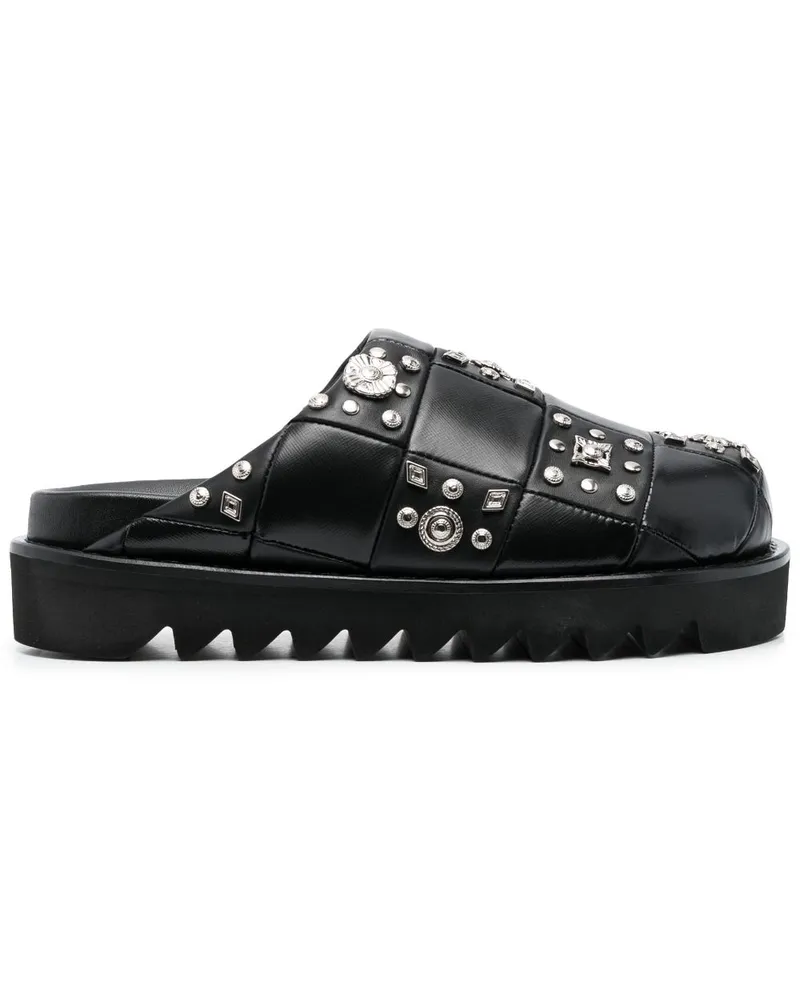 Toga Clogs mit Nieten - Schwarz Schwarz