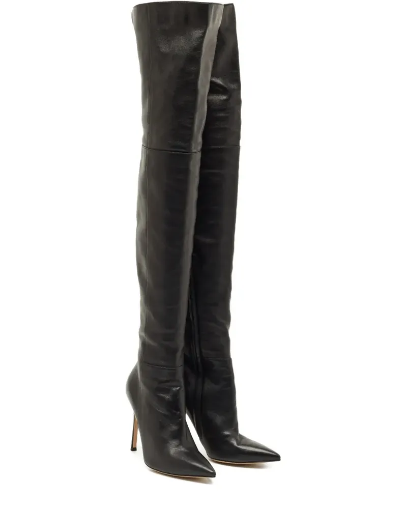 Gianvito Rossi Hansen leather over-the-knee boots - Schwarz Schwarz