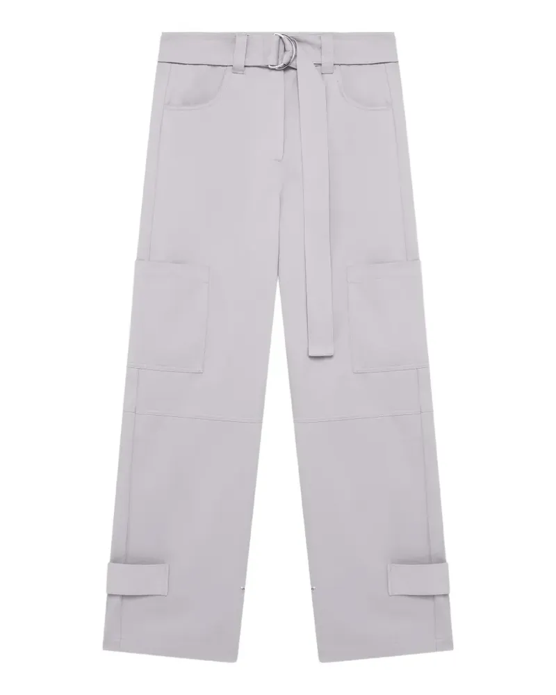 MSGM Cargohose mit Gürtel - Grau Grau