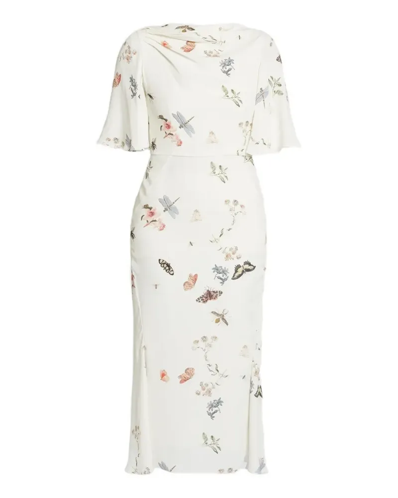 Erdem Midikleid mit weiten Ärmeln - Nude Nude