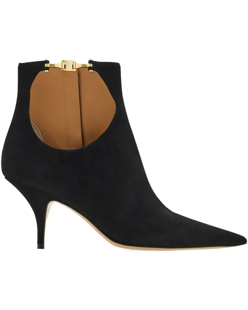 Ferragamo Stiefel mit Cut-Out 70mm - Schwarz Schwarz