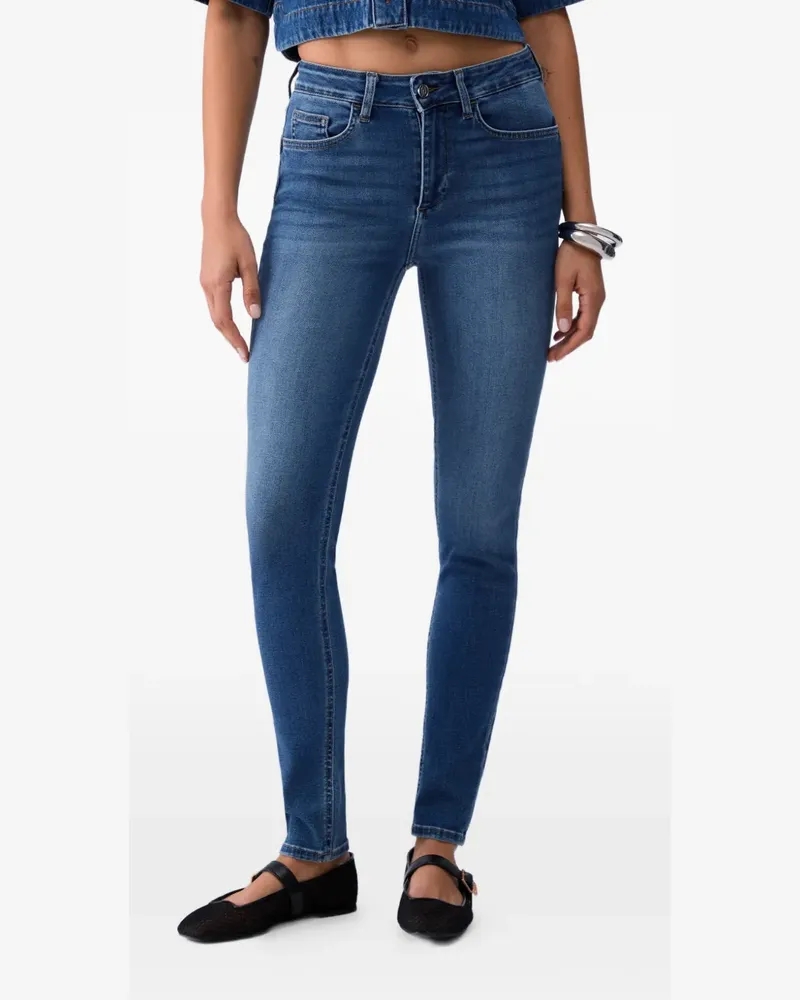 Liu Jo appliquéd skinny jeans - Blau Blau