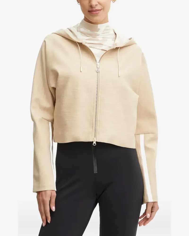 Sportalm side-stripe drawstring cropped jacket - Nude Nude