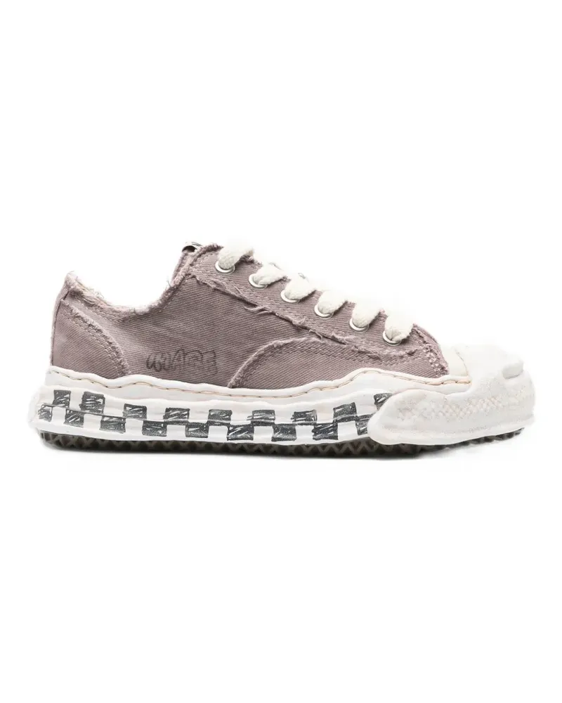 MIHARAYASUHIRO Hank OG Sneakers mit Graffiti-Check - Grau Grau