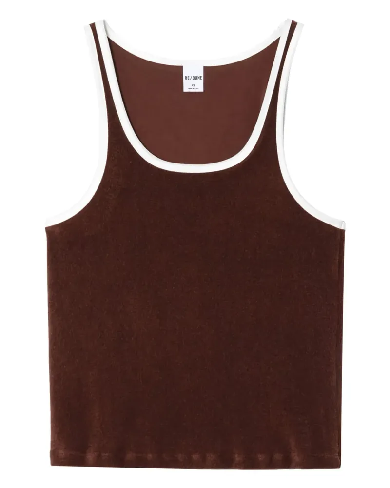 RE/DONE Tanktop mit U-Ausschnitt - Braun Braun